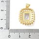 Латунные микро проложить кубического циркония подвески KK-K298-44G-3
