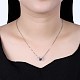 Collar de moda colgante de plata de ley 925 NJEW-BB30717-3