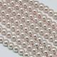 Hebras redondas de perlas de vidrio teñido ecológico HY-A002-8mm-RB007-1