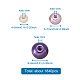 Cheriswelry 12 fili 12 stili di cottura di perline di vetro perlate dipinte perline rotonde HY-CW0001-03B-8