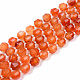 Natural Carnelian Beads Strands X-G-R482-18-10mm-1