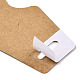 Piegare le carte espositive adesive per gioielli in carta kraft per l'esposizione di collane e braccialetti CDIS-YWC0001-03-3