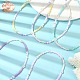 Halskette aus Glasperlen und Kunstperlen aus Kunststoff NJEW-JN04377-6