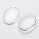 40X30MM Dome Oval Transparent Clear Glass Cabochons for Photo Craft Jewelry Making X-GGLA-G017-2