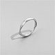 925 anillos ajustables de plata esterlina para parejas mejores amigos STER-BB44750-C-2