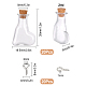 Sunnyclue 40 Uds. 2 botellas de vidrio estilo AJEW-SC0001-30-2