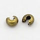 Brass Crimp Beads Covers KK-H289-AB-2