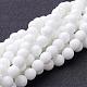 Synthétiques agate perles blanches de brins G-D419-8mm-01-1