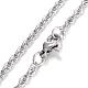 304 Stainless Steel Rope Chain Bracelets BJEW-K002-08-2