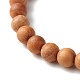 Natürliche morganite perlen armbänder set für männer frauen geschenk BJEW-JB06769-6