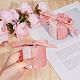 HOBBIESAY 2Pcs Round Velvet Ring Box Ring Case With Ribbon 5.4x5.9cm Pink Display Bracelets Box Luxurious Jewelry Storage Box for Earring Necklace Pendant Jewelry Wedding Engagement CON-WH0087-86-3