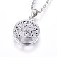 304 Stainless Steel Pendant Necklaces NJEW-L146-03P-2