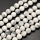 Frosted Round Howlite Beads Strands G-N0166-72-10mm-1