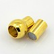Brass Magnetic Clasps with Glue-in Ends KK-G230-4mm-M-3