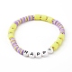 Ensembles de bracelets extensibles en perles d'argile polymère faites à la main BJEW-JB06353-03-10