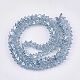 Chapelets de perles en verre électroplaqué EGLA-T017-02-3