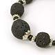 Lava Beads Bracelets BJEW-D254-2-2