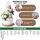 Craspire 10 ensembles 10 styles numéro en plastique imitation perle et strass décoration de gâteau FIND-CP0001-67-2