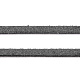 スエード調コード  フェイクレース  フラット  スレートグレイ  1/8インチ（3mm）x1.5mm  約100ヤード/ロール（91.44メートル/ロール） LW-S028-02-01-5