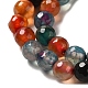 Chapelets de perles d'agate naturelle G-H1593-6mm-10-4