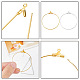 Gomakerer DIY-Set zur Herstellung von Ohrringen DIY-GO0001-21-3