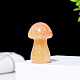Статуя гриба из натурального желтого авантюрина DJEW-PW0013-31K-1