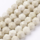 Chapelets de perles en bois pétrifié naturel G-J372-15-10mm-1