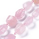 Natürlichen Rosenquarz Perlen Stränge G-L492-11-1