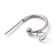 304 Stainless Steel Half Hoop Earrings STAS-Z028-B02-P-3