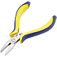 BENECREAT 5 Inch Flat Nose Pliers with Comfort Rubber Grip For Jewelry Making PT-BC0002-05-1