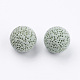 Perles de pierre de lave naturelle non cirées G-I190-16mm-B08-2