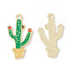 Pendentifs d'émail en alliage&nbsp;ENAM-G212-08G-02-1