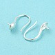 925 Sterling Silver Hoop Earring Findings STER-H107-12S-3