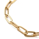 Placage ionique (ip) 304 bracelets de chaîne de trombone en acier inoxydable pour femmes X-BJEW-C046-02G-2