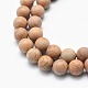 Chapelets de perles en bois naturel WOOD-P012-02-10mm-3