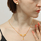 Set di gioielli in acciaio inossidabile dorato QE0758-1-2
