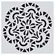 Patrón de flores ecológico mascota plástico hueco pintura silueta plantilla DRAW-PW0008-02G-1