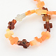 Natural Red Agate Stone/Carnelian Bead Strands G-R185-01-2