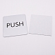 ABS PUSH Public Sign Stickers DIY-WH0183-19B-1