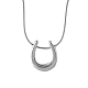 Halsketten mit Tropfenanhänger aus Edelstahl JB6255-1-1