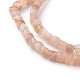 Chapelets de perles de sunstone naturelle naturelles G-F619-30-3