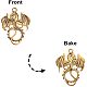 PandaHall Elite 36pcs 3 Color Tibetan Alloy Animal Dragon Charms Pendants Beads Charms for DIY Necklace Bracelet Making(Antique Silver PH-TIBE-G012-03-3