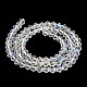 Transparent Electroplate Glass Beads Strands GLAA-F029-2mm-D13-2