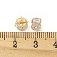 Perle di ottone con vetro KK-H460-04G-3