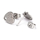 Accessoires de puces d'oreilles en 304 acier inoxydable EJEW-O104-02P-3