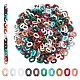 Wadorn 400 pièces 10 couleurs anneaux de liaison en acrylique OACR-WR0001-01-1