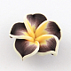 Handmade Polymer Clay 3D Flower Plumeria Beads CLAY-Q192-20mm-02-1