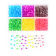Transparent Acrylic Beads TACR-YW0001-4MM-02-4