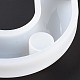 Moldes de silicona para velas en forma de m de línea ondulada diy DIY-E040-03-5