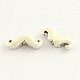 Perles en alliage de zinc de moustache de style tibétain TIBEB-R060-08-1